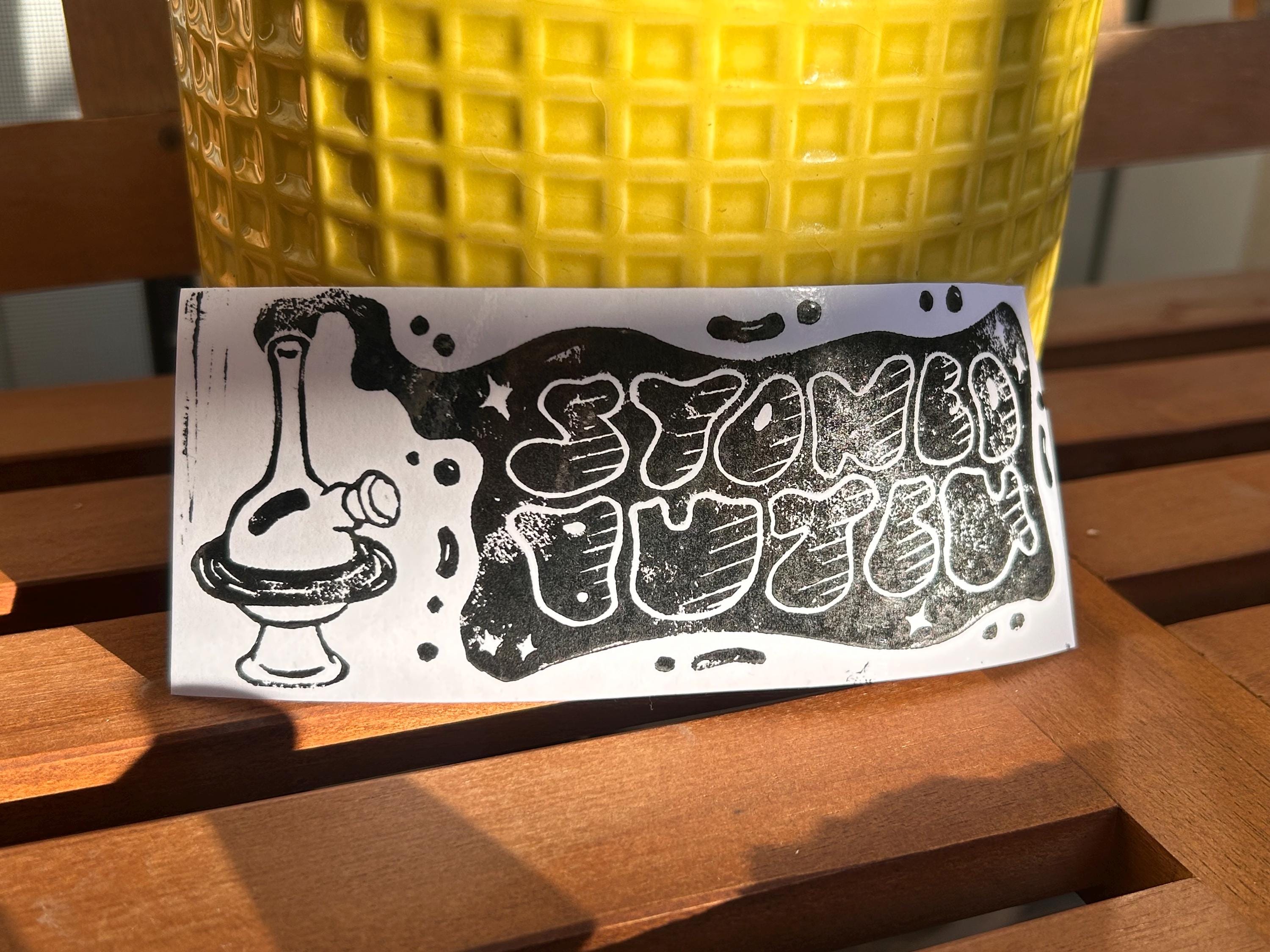 Stoned Butch Sticker (2.5x6 in)