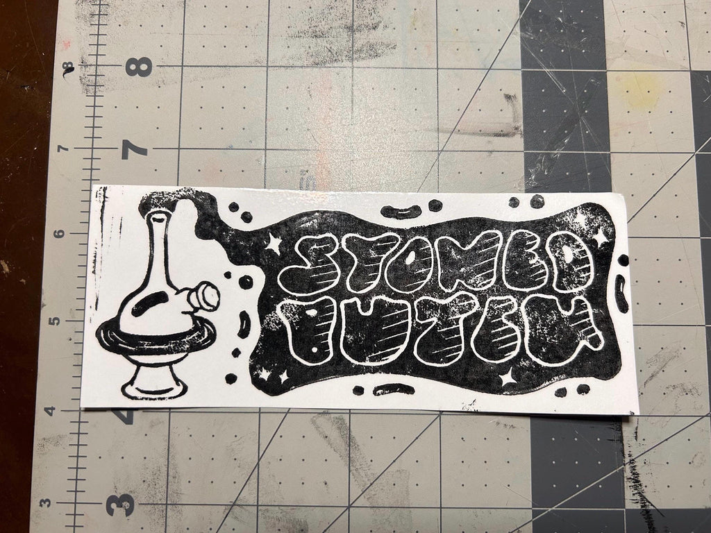 Stoned Butch Sticker (2.5x6 in)
