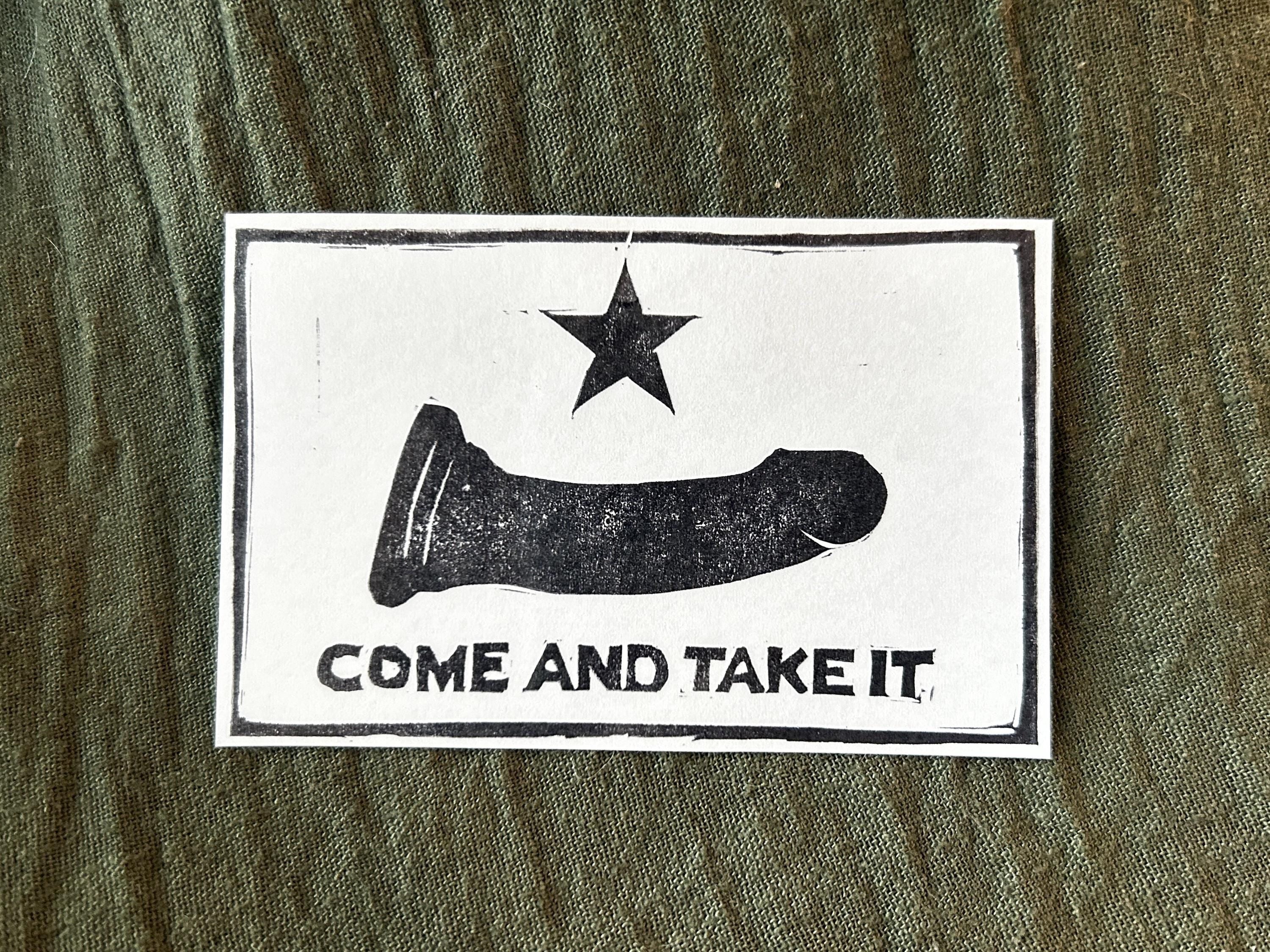 Come and Take It Sticker (2.5x3.75 in)