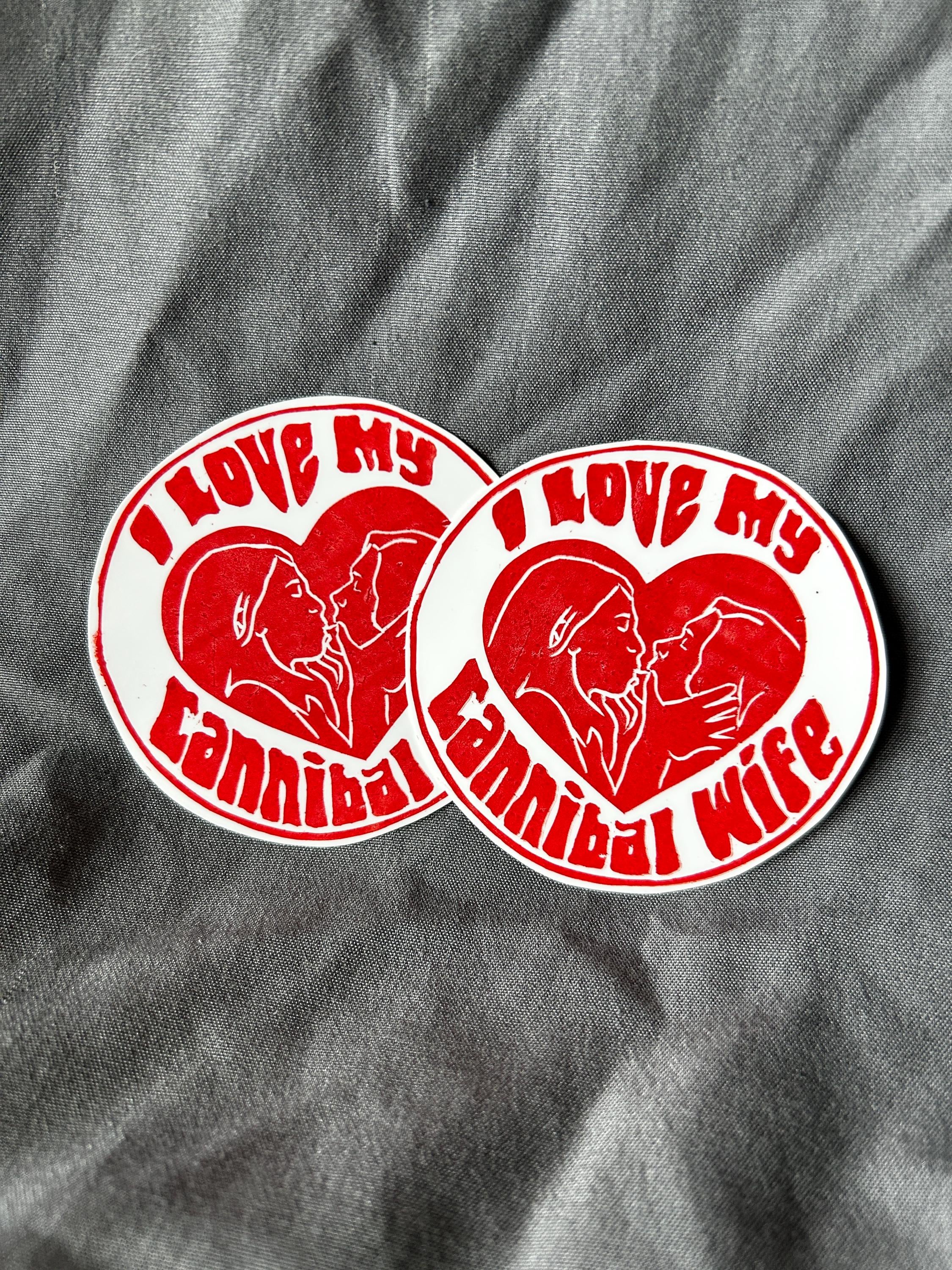 I Love My Cannibal Wife - Stursia (2.75x2.75 in)