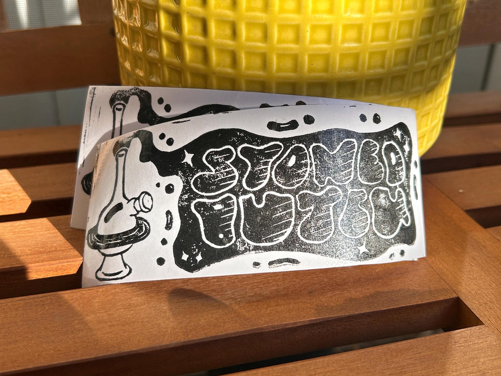 Stoned Butch Sticker (2.5x6 in)